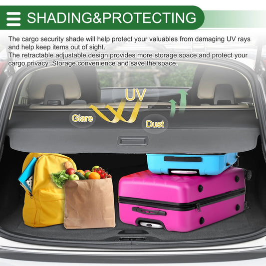 Retractable Cargo Cover for Toyota Corolla Touring Sports (2019–2023) Gloss Black
