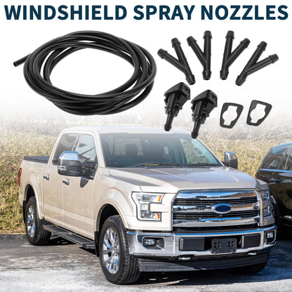 Set of 2 Front Windshield Washer Nozzles No. 5116079AA for Chrysler Aspen (2007–2009)