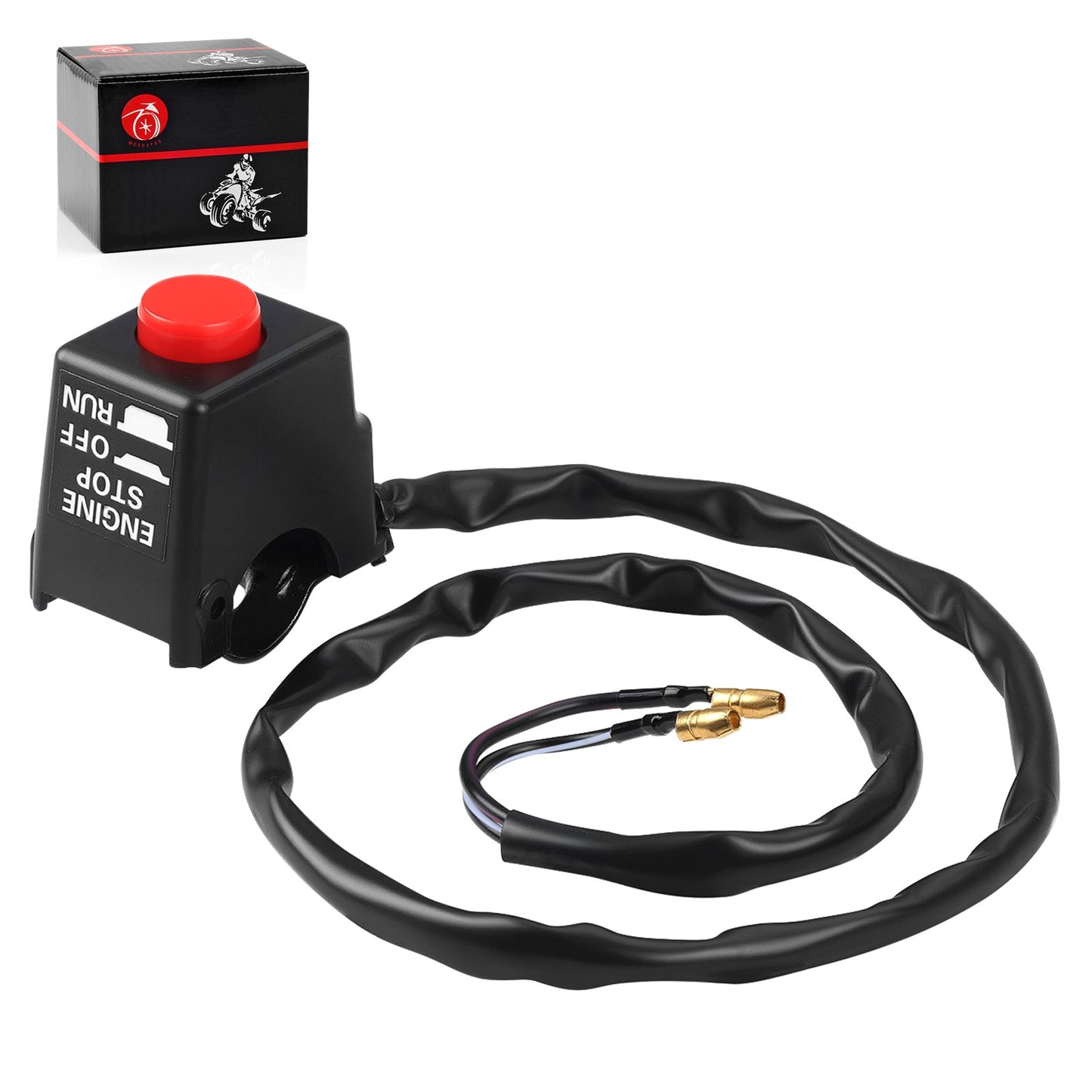 Left Kill Switch Assembly for Suzuki QuadRunner 50 (1984–2005)