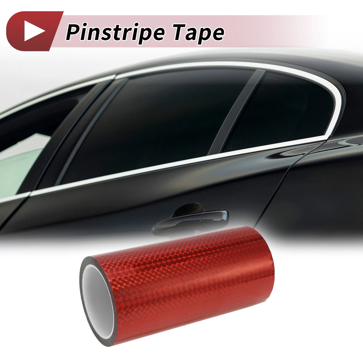 Pinstripe Tape 200mm x 50m for Car Motorcycle Boat Laser Red (1 Pcs)