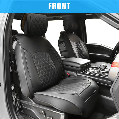 Set of 2 Front Seat Covers for Toyota Tacoma (2005–2024) Black