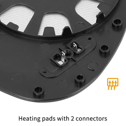 Wing Mirror Glass Heated W/Backing Blue Pair for BMW 128i (2008 - 2009)