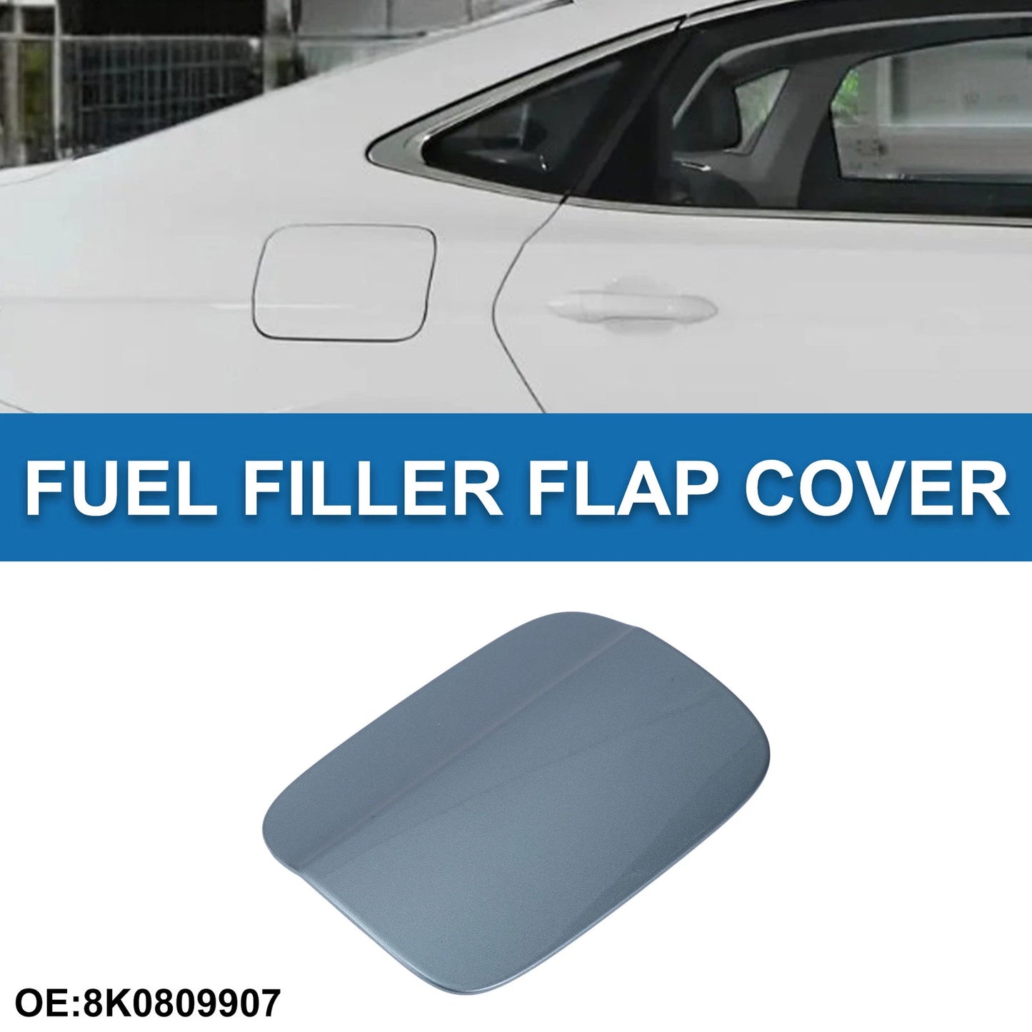 Fuel Tank Door Cap for Audi A4 (2009–2016) No. 8K0809907 Gray
