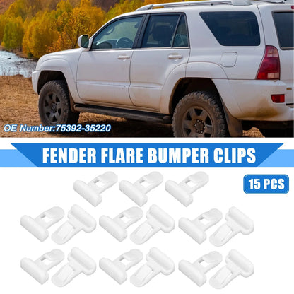 15 x Car Front Rear Fender Bumper Spoiler Clips for Toyota 4Runner (2013-2021)