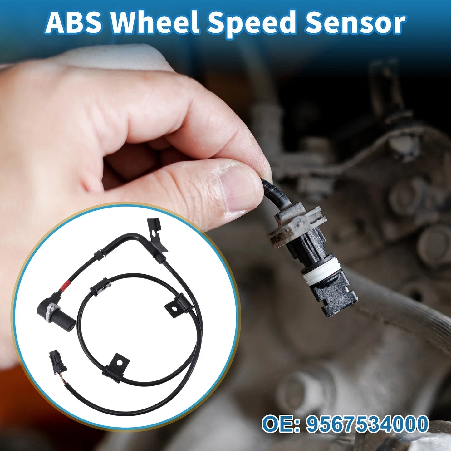 ABS Wheel Speed Sensor for Hyundai Sonata (1994-1995)