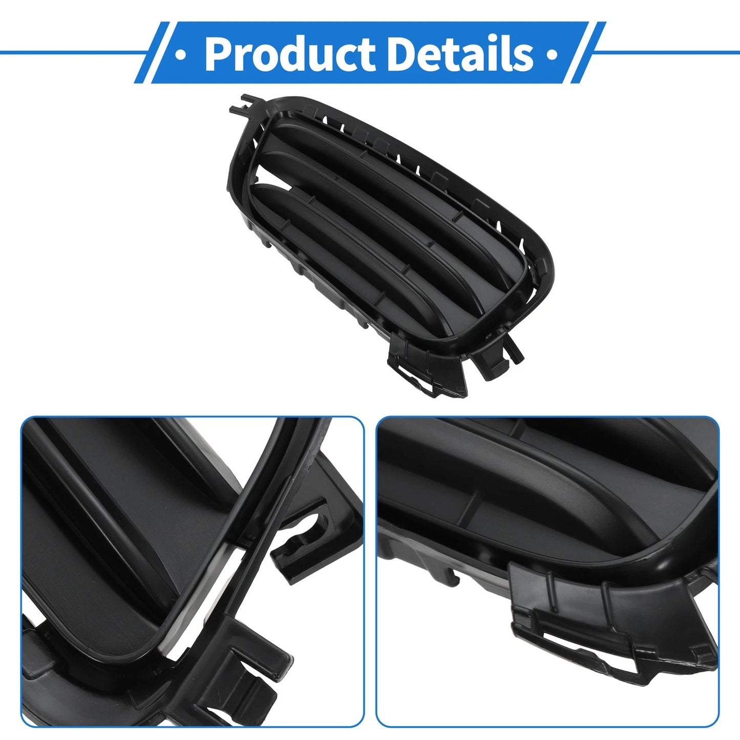 Set of 2 Front Bumper Fog Light Covers No.51117338513 for BMW X3 (2011–2017)