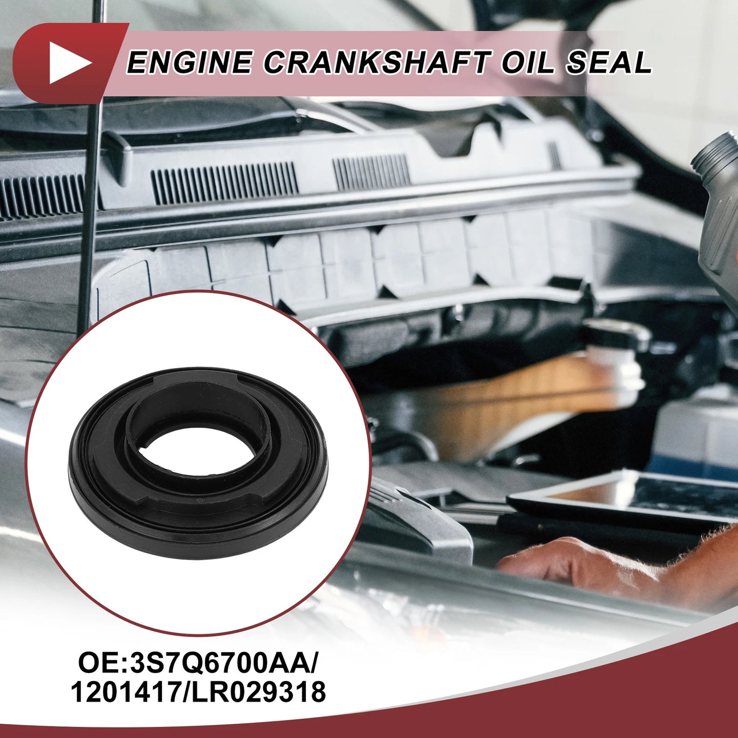 1 Pc Crankshaft Oil Seal with Flange for Peugeot Boxer (2006–2024) No.3S7Q6700AA