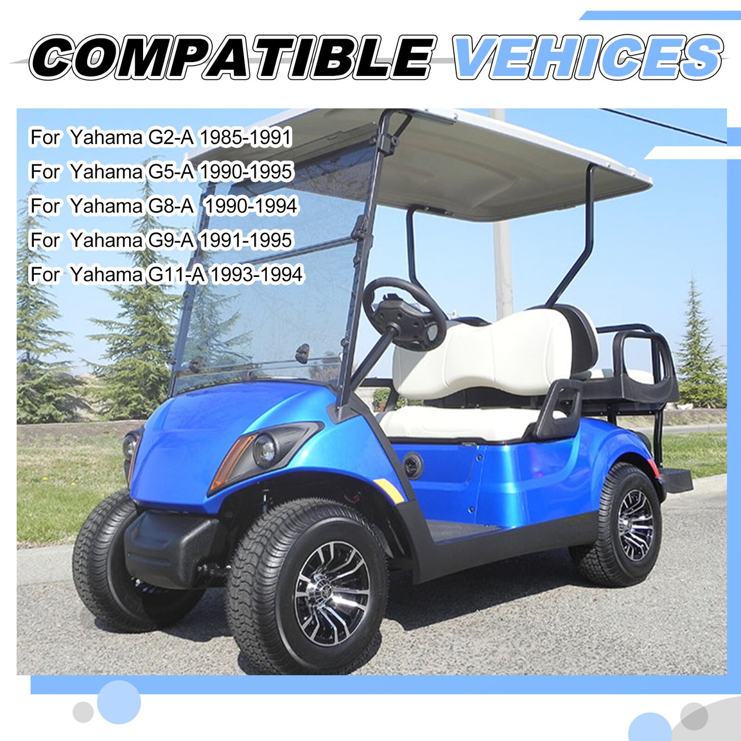 Air Filter Box Cover Cap with Seal Hook for Yamaha Golf Cart (1985–1995)