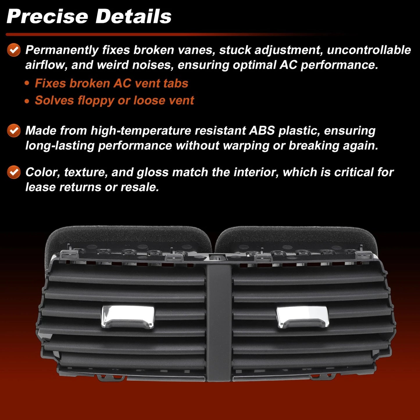 Dashboard Air Vent Outlet Panel for Ford Explorer (2011–2015) BB5Z19893AD, BB5Z19893AA