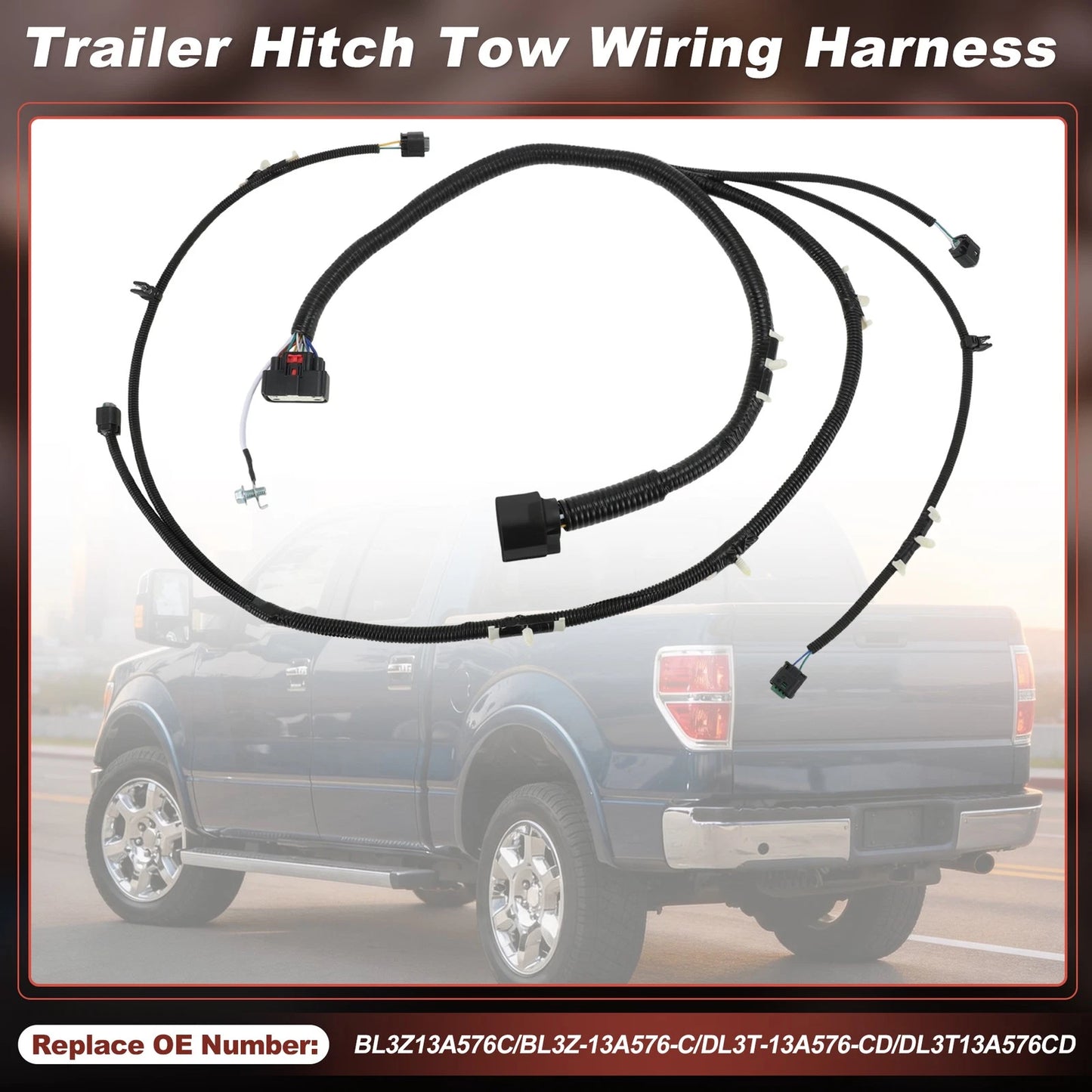 Trailer Tow Harness for Ford F-150 F150 (2009–2014) No.BL3Z-13A576-C
