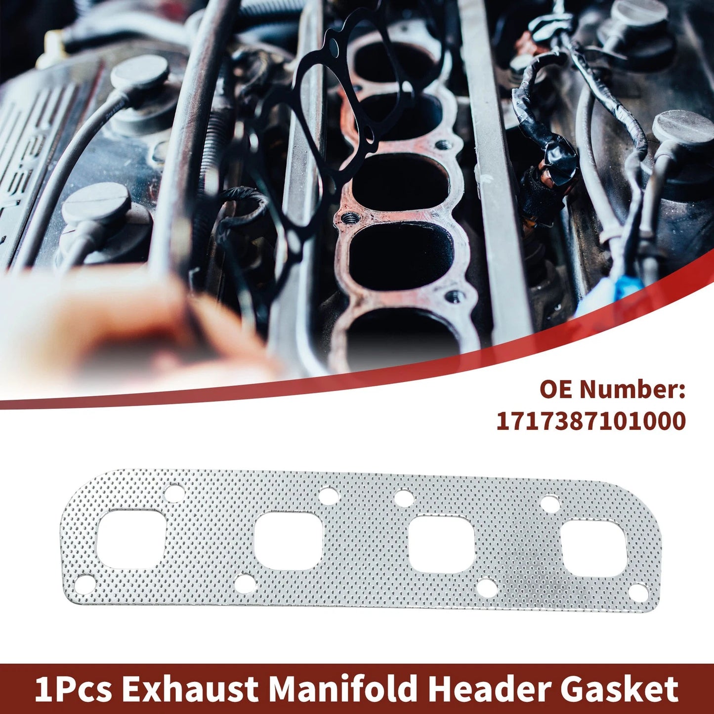 Exhaust Manifold Header Gasket for Daihatsu Applause (1989–2000) No. 1717387101000
