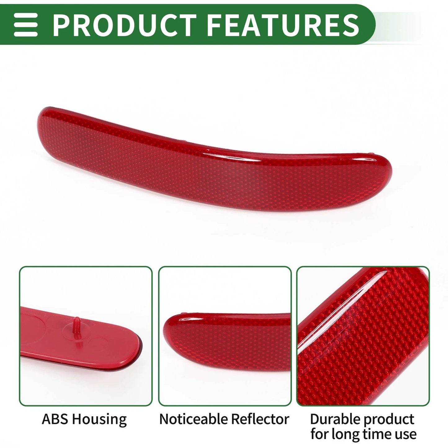 Bumper Reflector No. 51137240232 for BMW Mini Cooper Clubman R55 (2008–2014) Rear Right