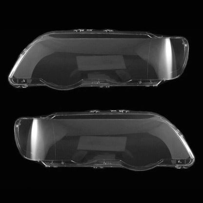 Car Headlight Lens Cover for BMW X5 E53 (2000-2003) - 1 Pair Clear