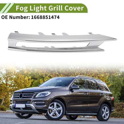 1pc Fog Light Grill for Mercedes-Benz ML350 (2012–2015) No. 1668851474