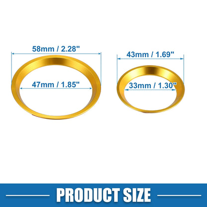 Set of 3 AC Knob Background Covers for Subaru Forester Impreza (2010–2020)