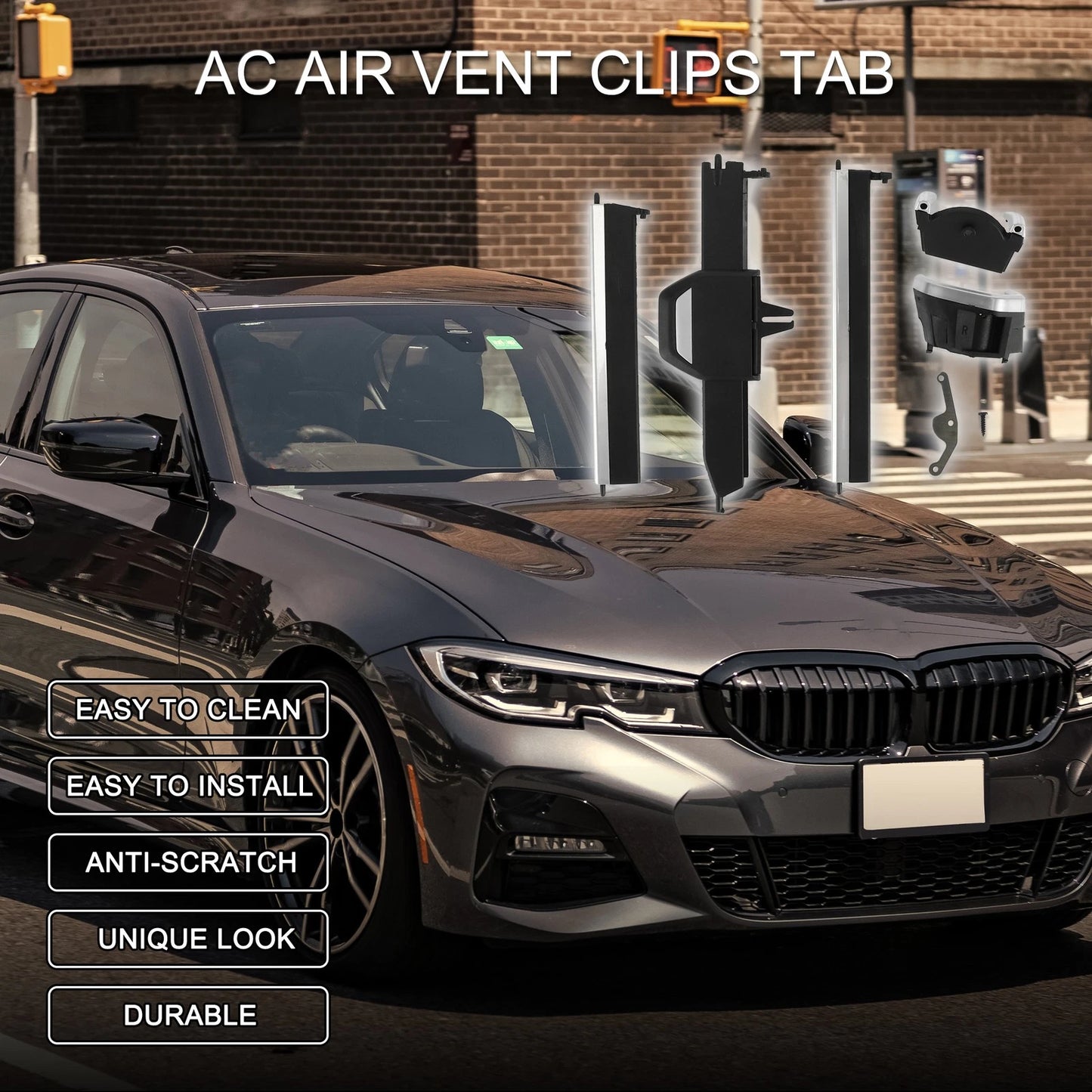 AC Air Vent Clips Tab Set for BMW 3 Series G20 G21/4 Series G22 (2019–2023)