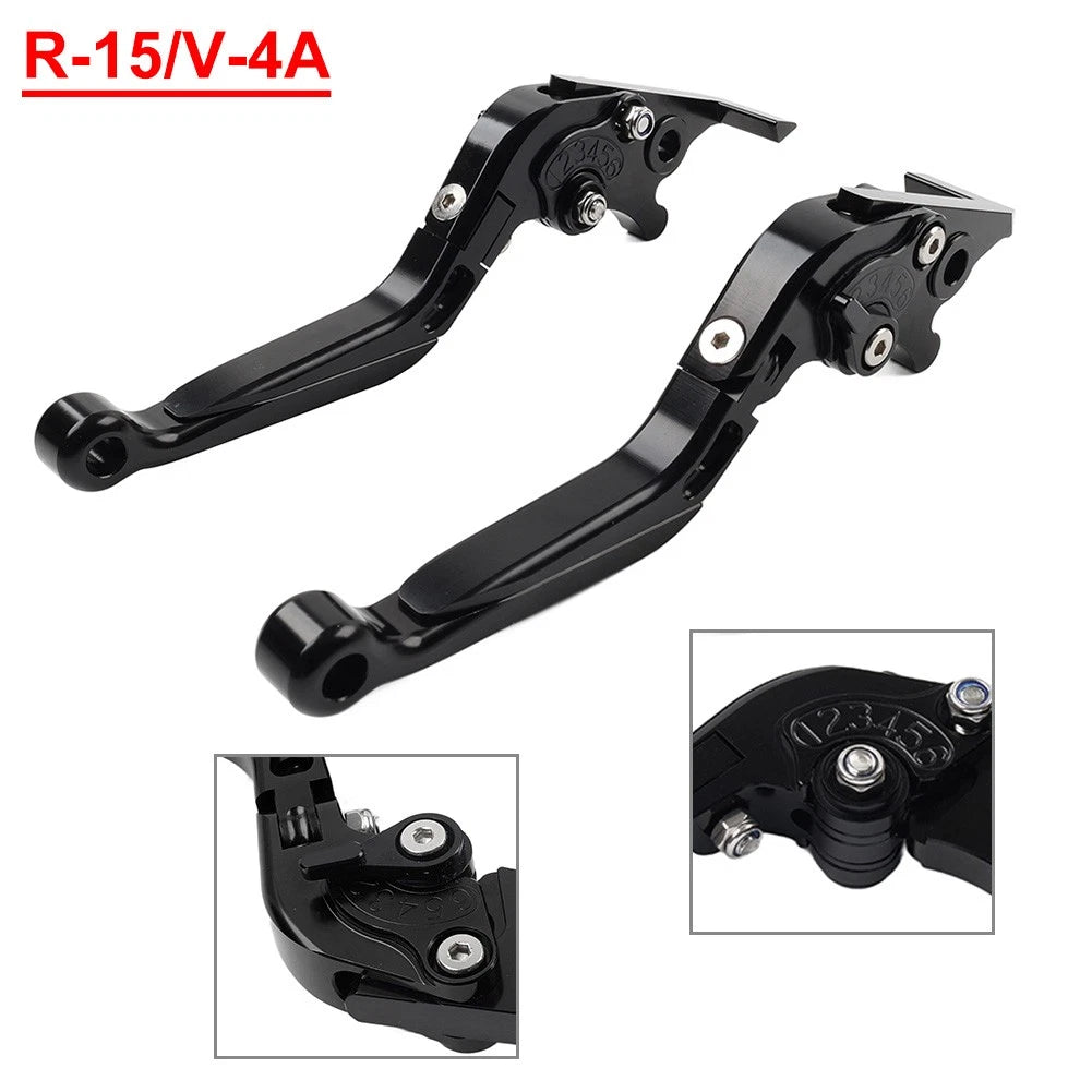 CNC Brake Clutch Levers Handlebar Grips Set for Yamaha YZF R1 R6 R6S (2000–2023)