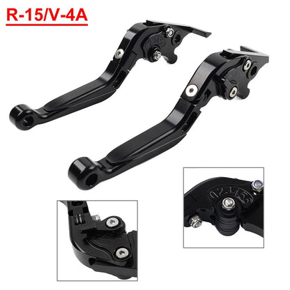 CNC Brake Clutch Levers Handlebar Grips Set for Yamaha YZF R1 R6 R6S (2000–2023)