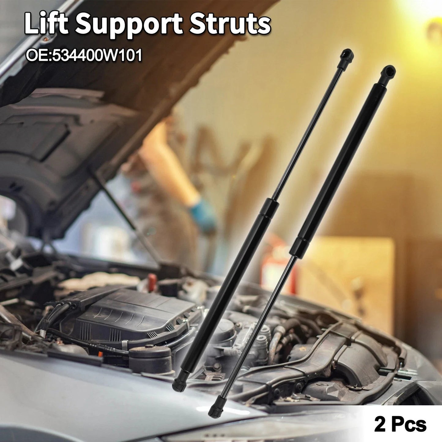 Hood Lift Supports Struts for Lexus IS F Base Sedan (2008-2014)