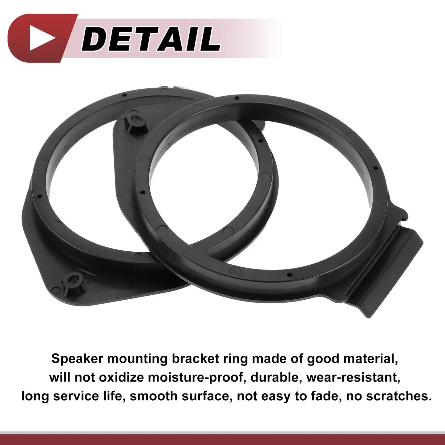 6.5" Speaker Spacer Ring Adaptor for Chevrolet Avalanche (2007-2020) - 2 Pcs