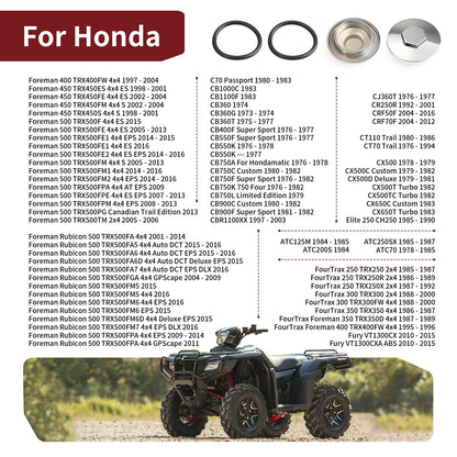 Set of 4 Valve Tappet Covers for Honda CB360 CB400F CB550 CB750 CB900 (1970–1980)
