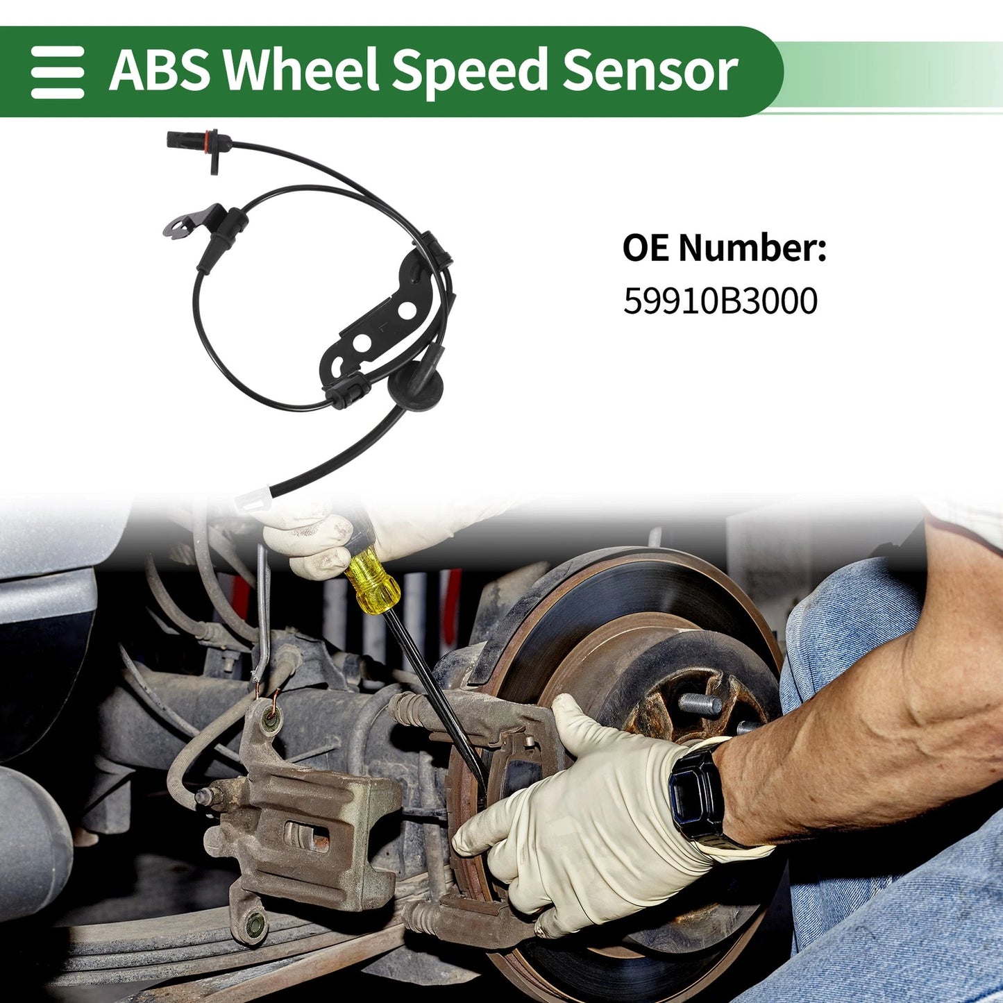 ABS Wheel Speed Sensor No. 59910B3000 for Hyundai Mistra (2013–2017)