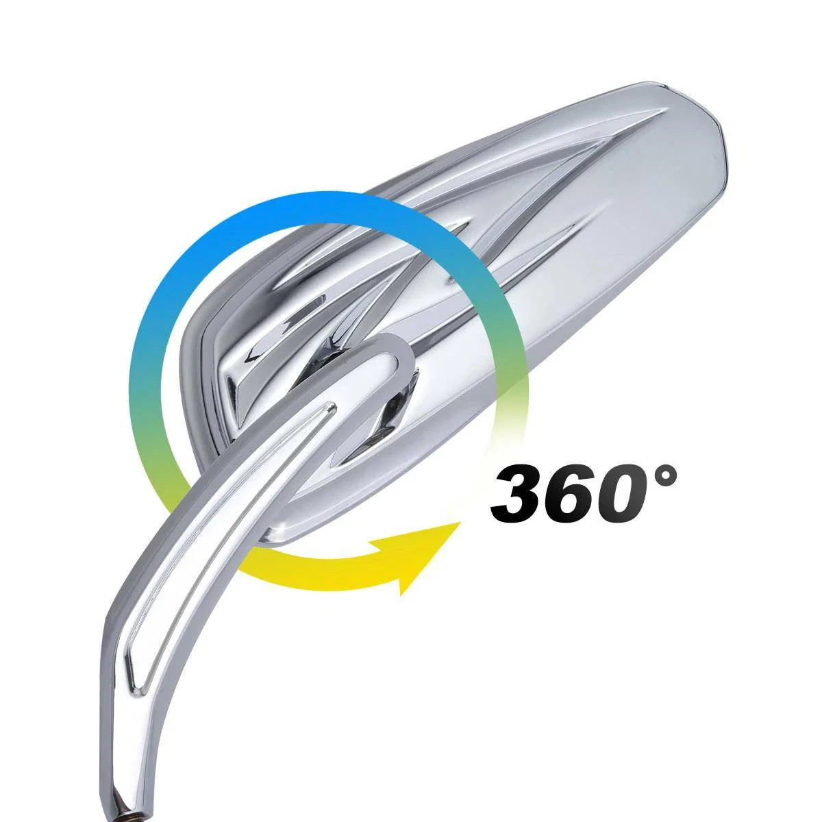 Rear View Mirrors for Harley Touring Electra Street Road Glide Chrome/Black