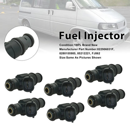 6X Fuel Injector for Volkswagen Jetta (2002–2004) EuroVan (2001–2003) 0280155985