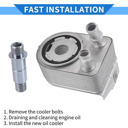 Engine Oil Cooler with Seals & Bolt for Jeep Renegade Cherokee (2015–2023) No.05048119AA