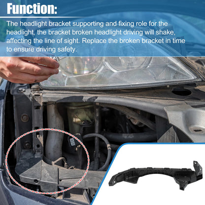 Left Driver Side Headlight Support Mounting Bracket for Honda Accord (2013–2017)
