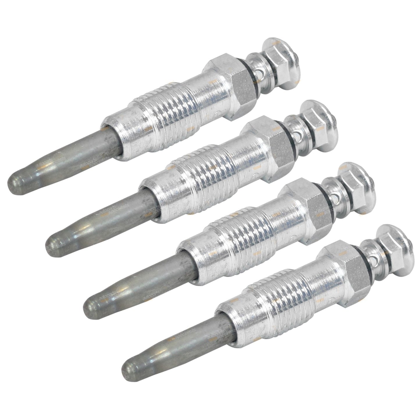Set of 4 Double Coil Glow Plugs for Ford Transit (1986–2000)