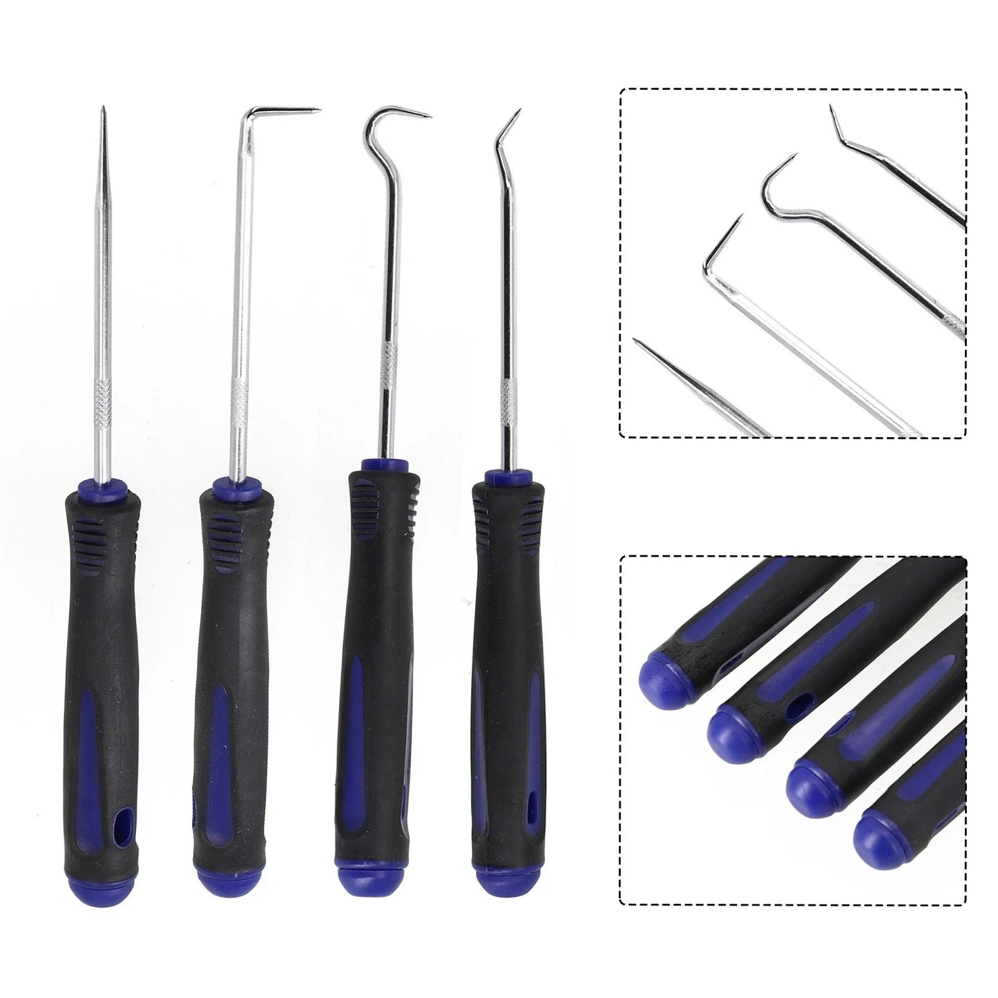 4 x Hook and Pick Tools for Car Auto Oil Seal O-Ring Seal Gasket Removal
