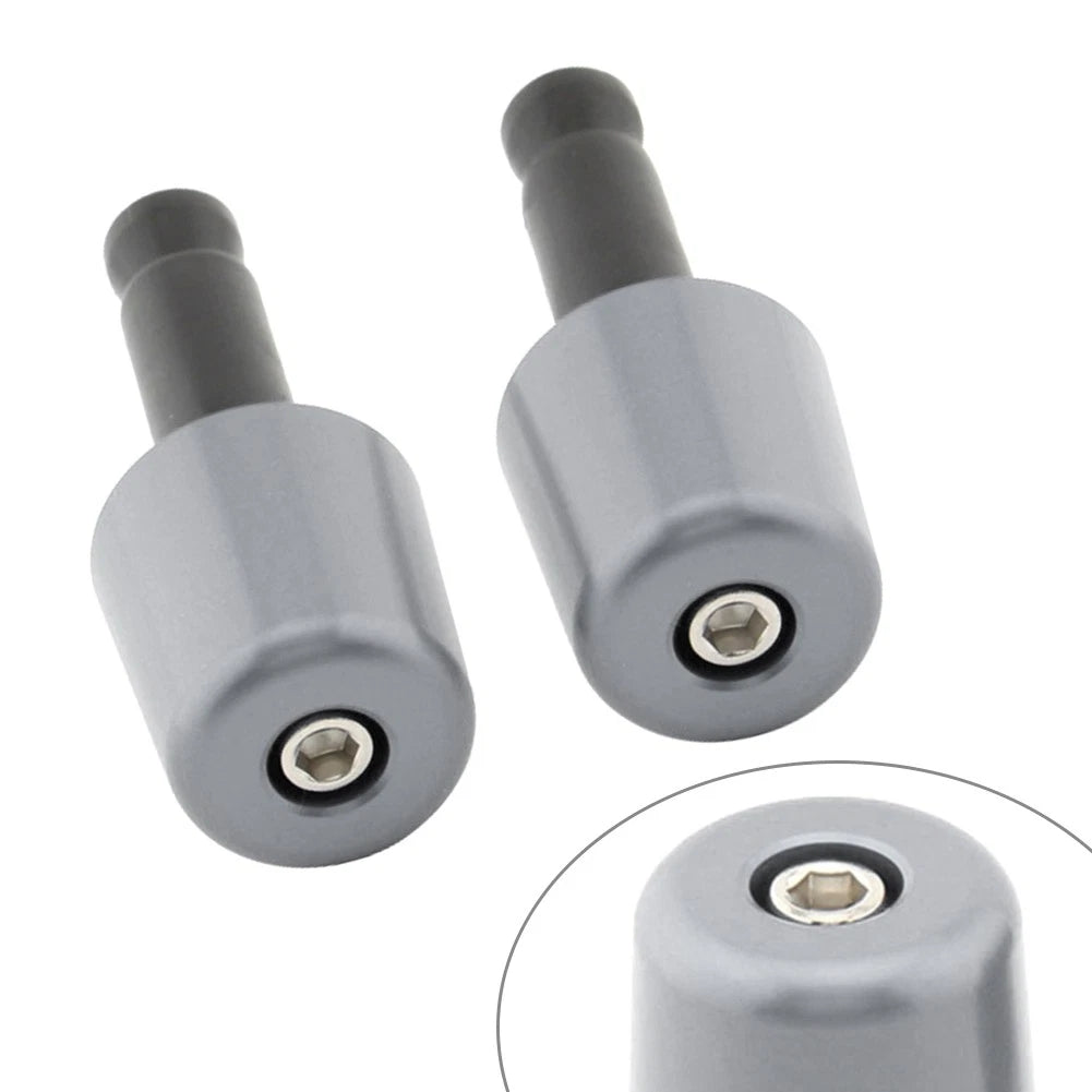 Handlebar Grips for Universal Motorcycle (1.5 in/38.1mm) - Grey