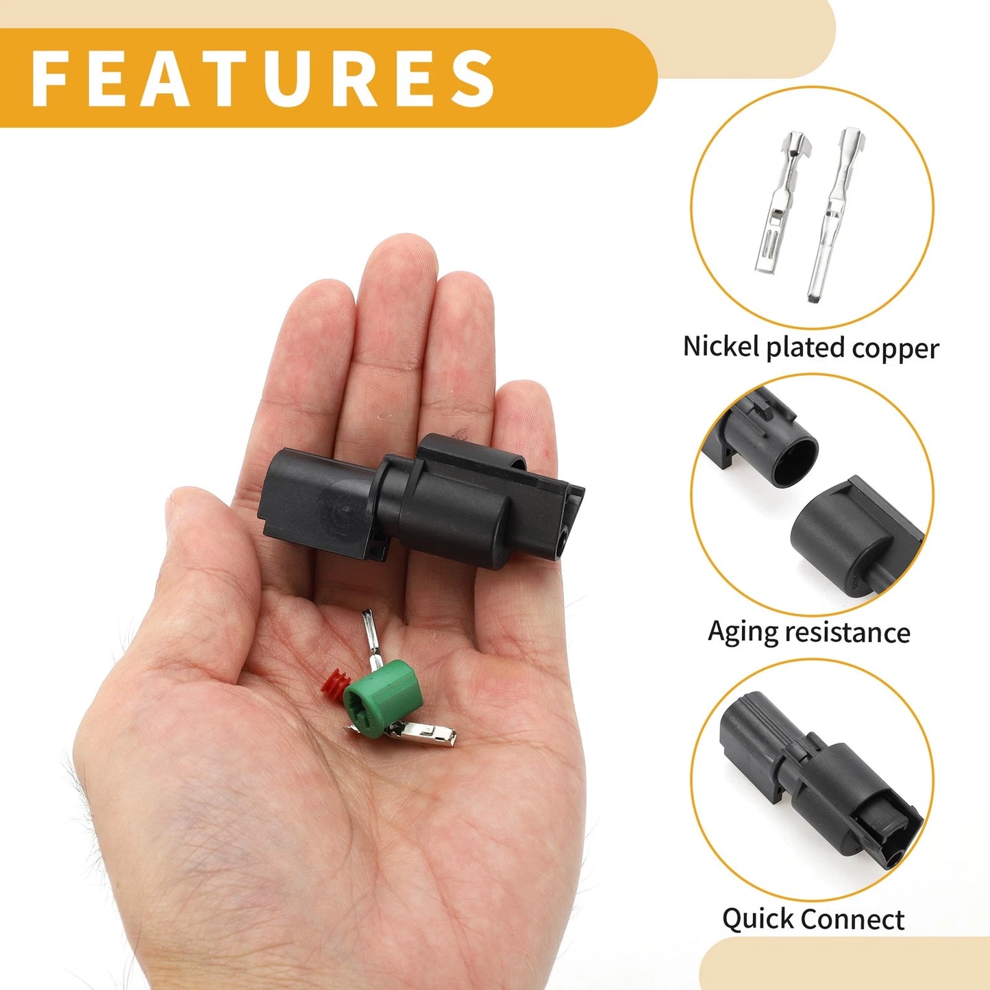 A/C Compressor Connector Plug 1 Pin for Hyundai