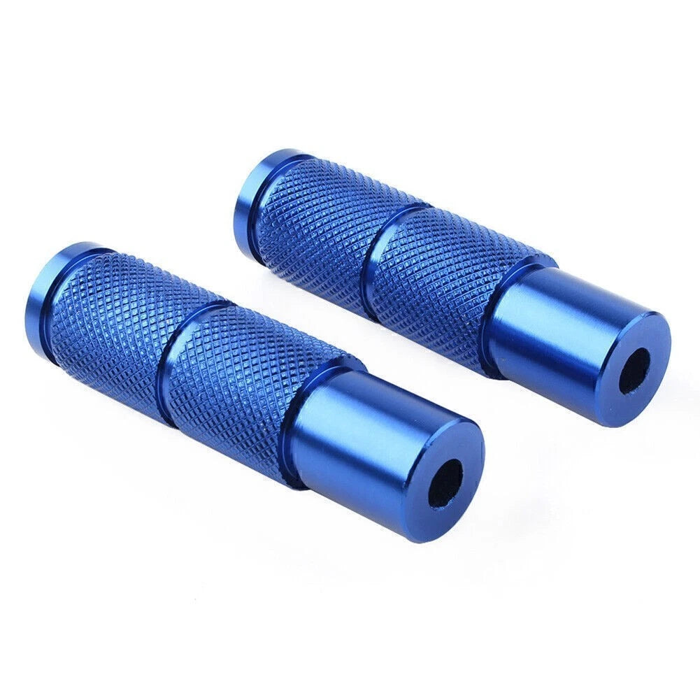 Foot Pegs for Universal Motorcycle Bike Rear Set Pedals Racing Blue