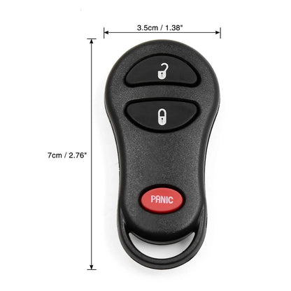 2 x Key Fob Remote Case Shell Replacement for Dodge (2001-2005)