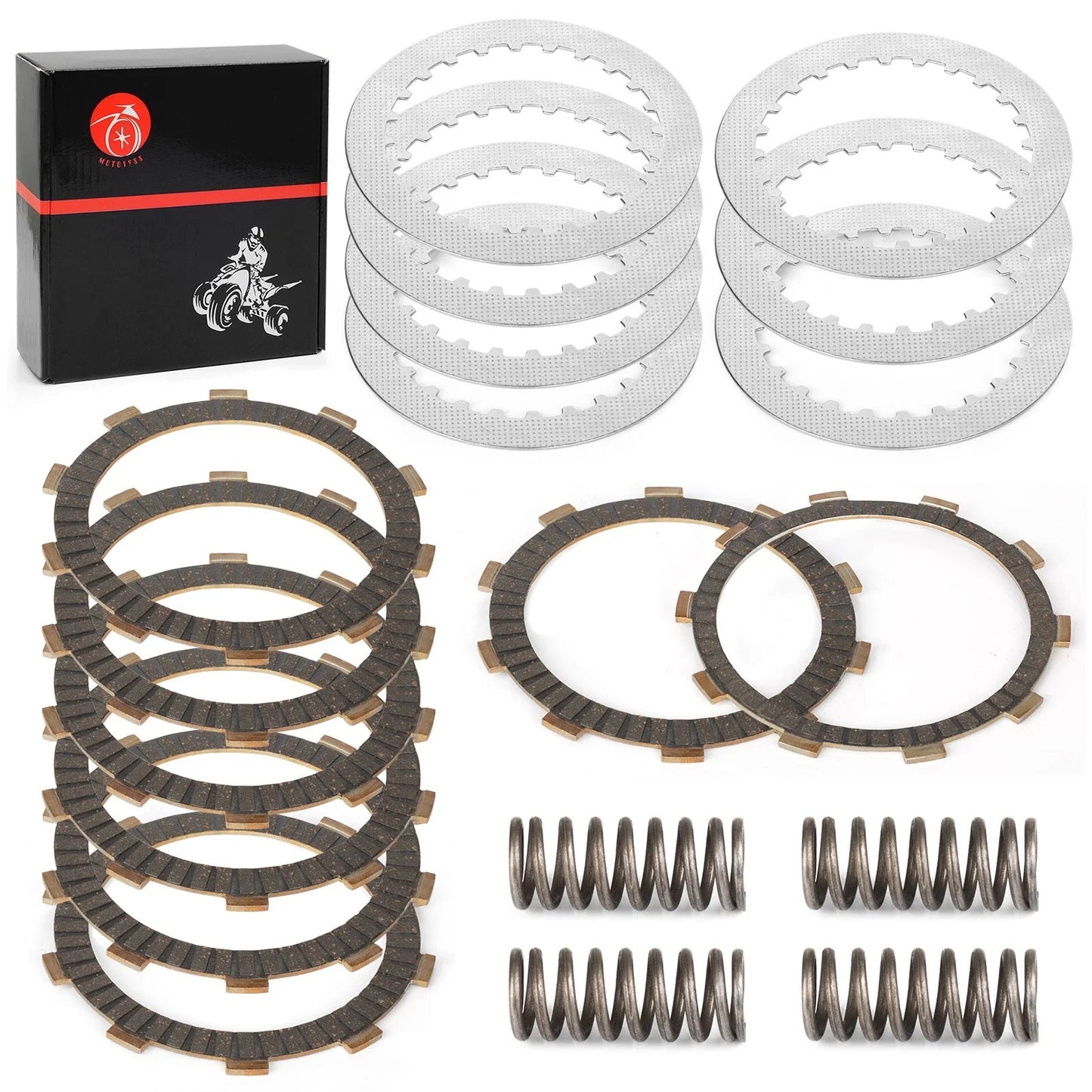 Heavy Duty Clutch Friction Plates Kit for Honda VT750 Shadow Spirit Aero(2004–2015)