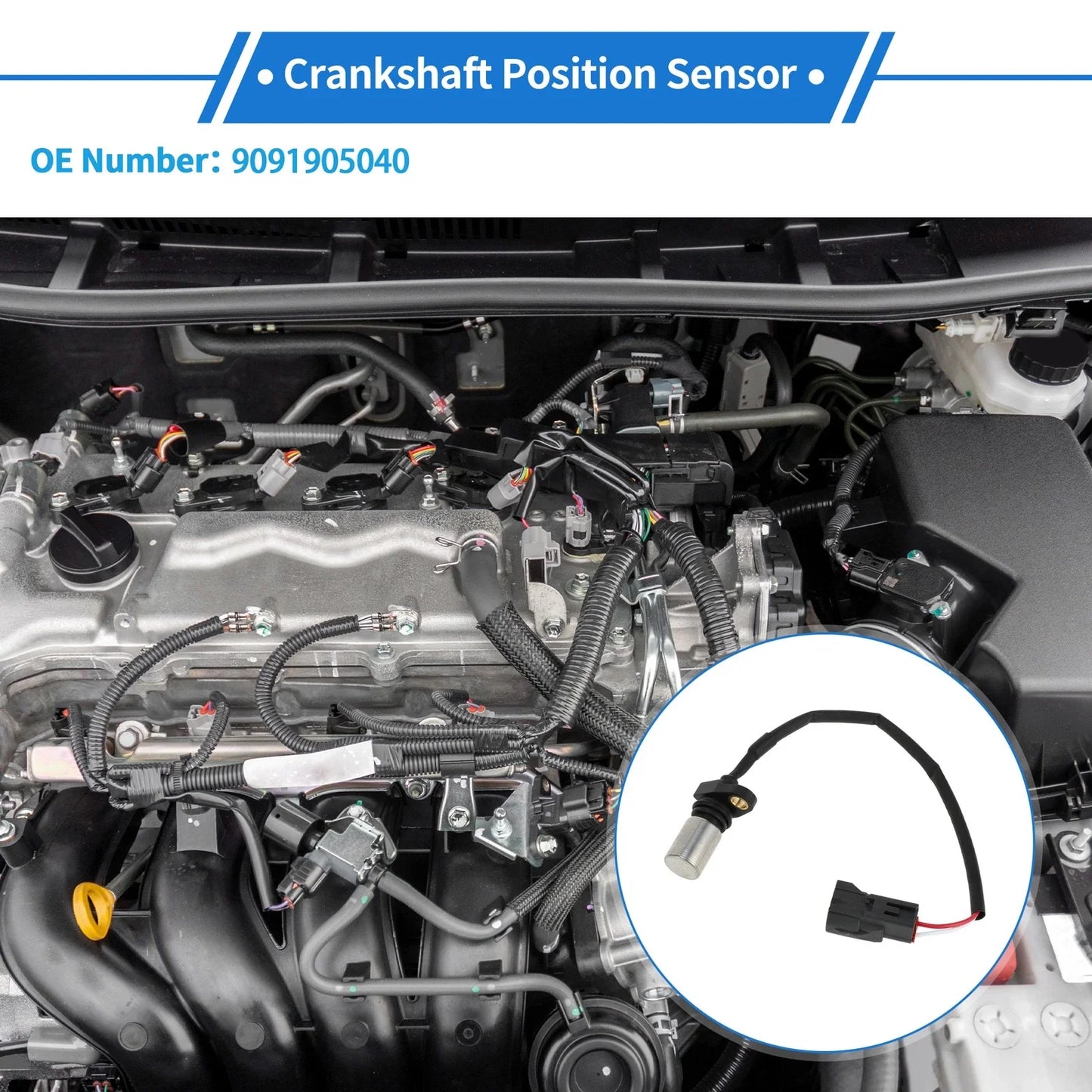 Crankshaft Position Sensor for Lexus LS400 SC300 4.0L (1997-2000)