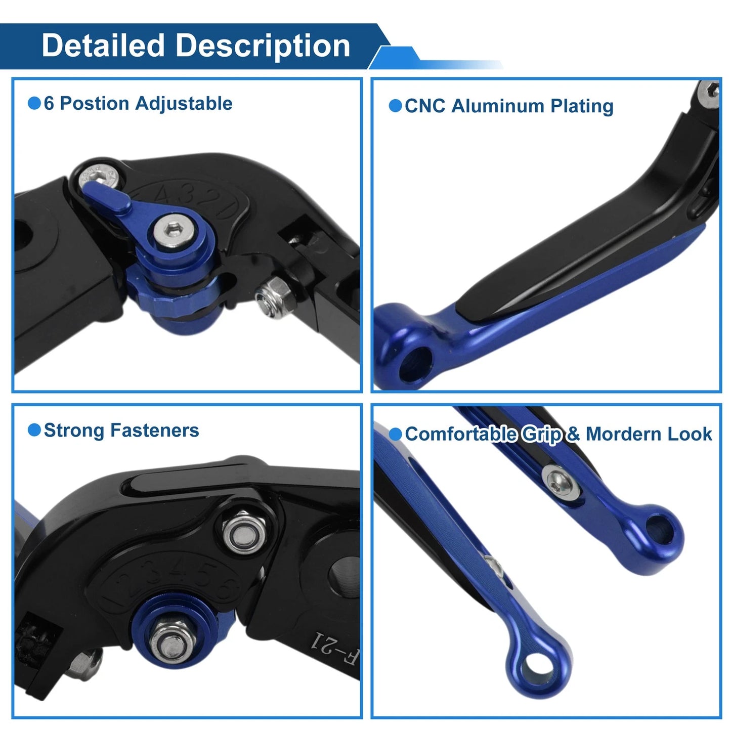 Adjustable Brake Clutch Lever Set for Kawasaki Vulcan S 650 (2015–2023)