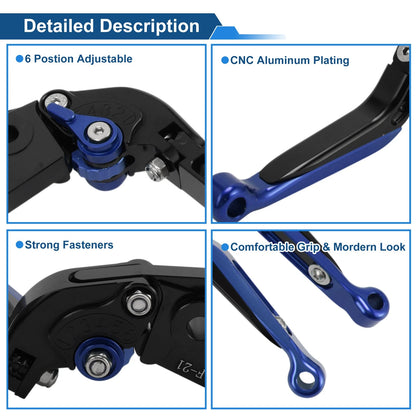 Adjustable Brake Clutch Lever Set for Kawasaki Vulcan S 650 (2015–2023)