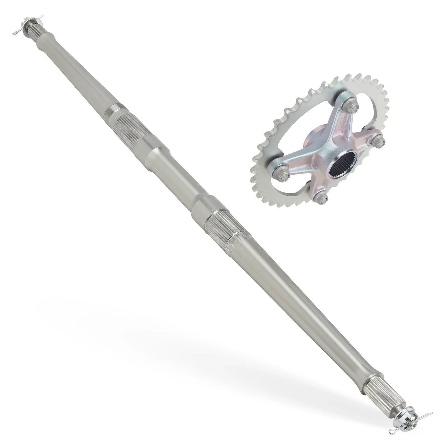 Rear Axle Shaft w/ Collar Sprocket Hub Kit for Yamaha YFZ450 (2004–2005)