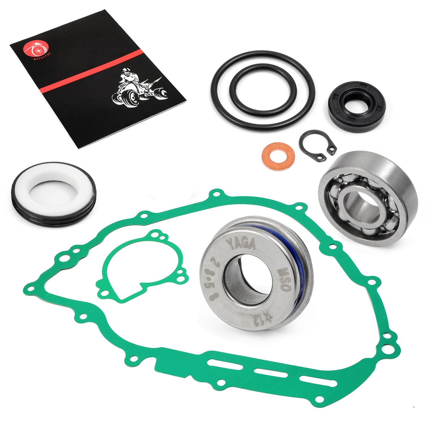 Water Pump Rebuild Kit & Gasket for Yamaha Grizzly 550/700 (2007–2018)