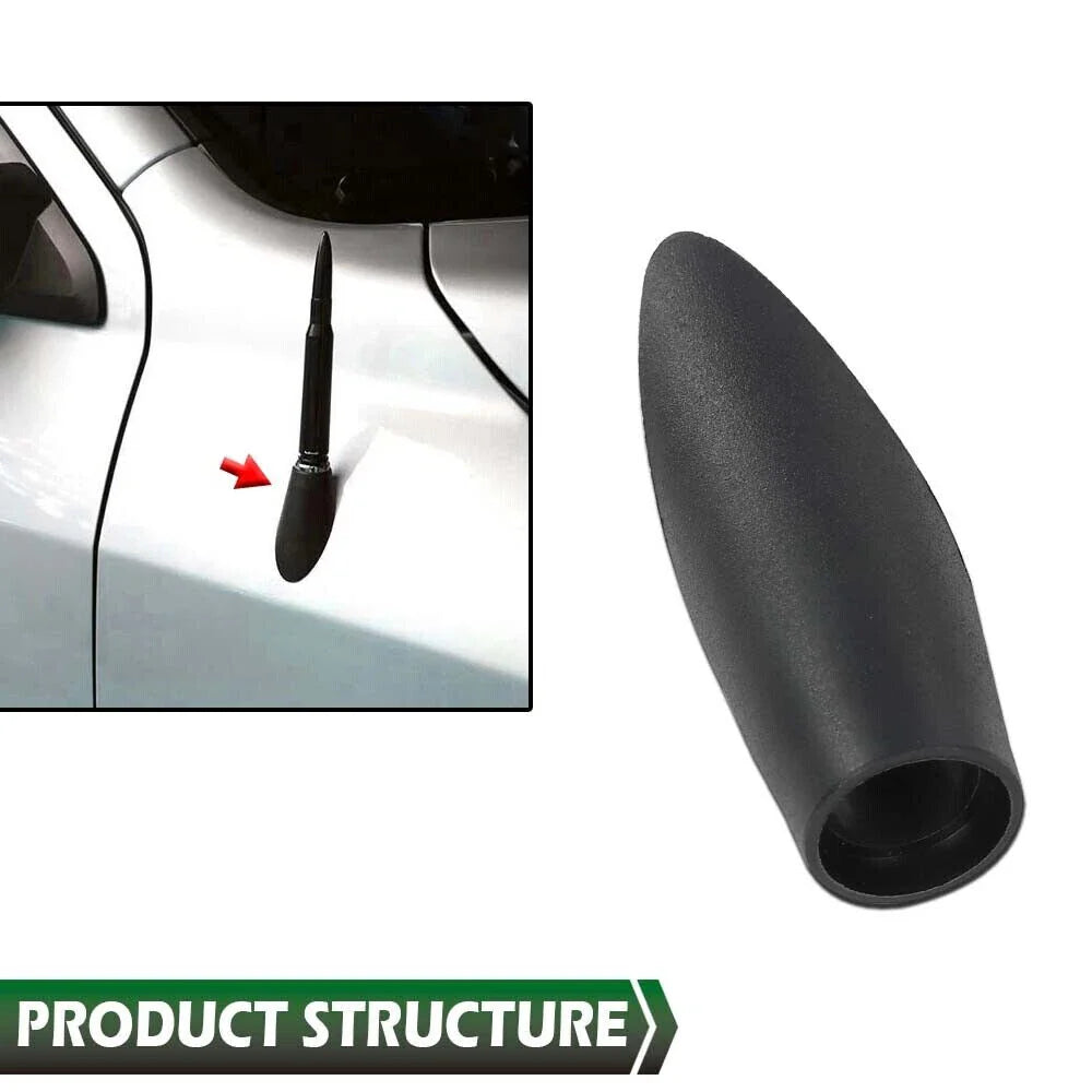 Radio Antenna Mounting Base Bezel Black for Dodge Ram 1500 2500 3500 (2002-2023)