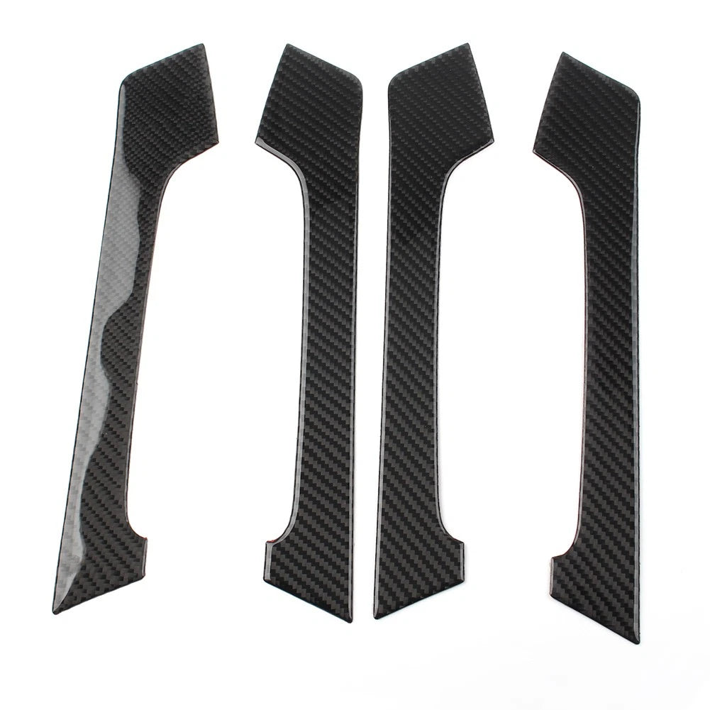 Set of 4 Black Interior Door Handle Trim for Toyota Land Cruiser Prado (2010–2018)