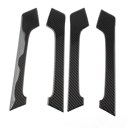 Set of 4 Black Interior Door Handle Trim for Toyota Land Cruiser Prado (2010–2018)