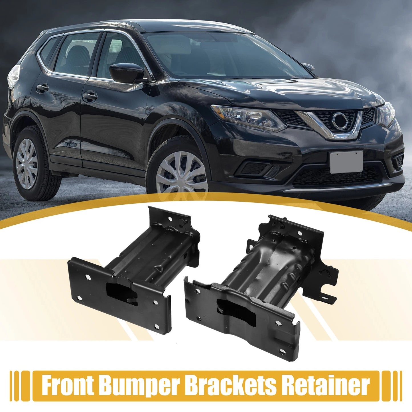 1 Pair Front Bumper Mounting Support Bracket for Nissan Rogue (2014–2019)
