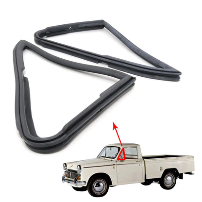 Set of 2 Rubber Quarter Seal Weatherstrips for Datsun Pickup 320 (1961–1965)