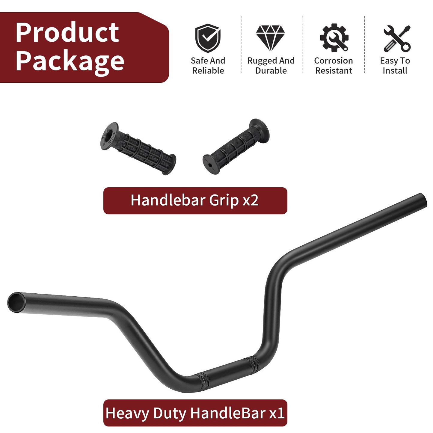 Handlebar for Yamaha Raptor YFM 700 700R (2013–2024) with Grip