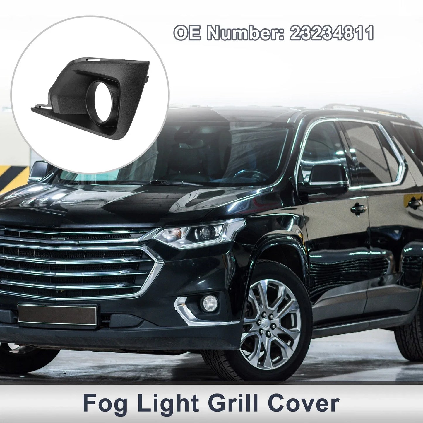Front Left Fog Light Grill for Chevrolet Traverse (2018-2019)