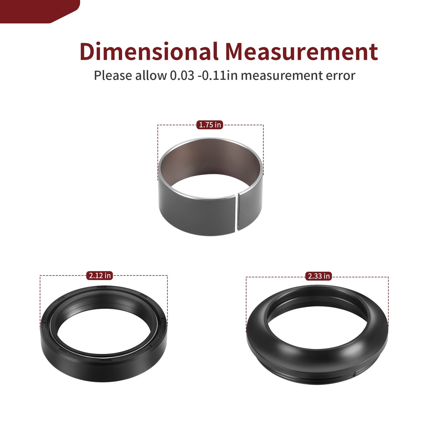 Fork Bushing Dust & Oil Seals for Suzuki GSX-R1000 (2009–2024)